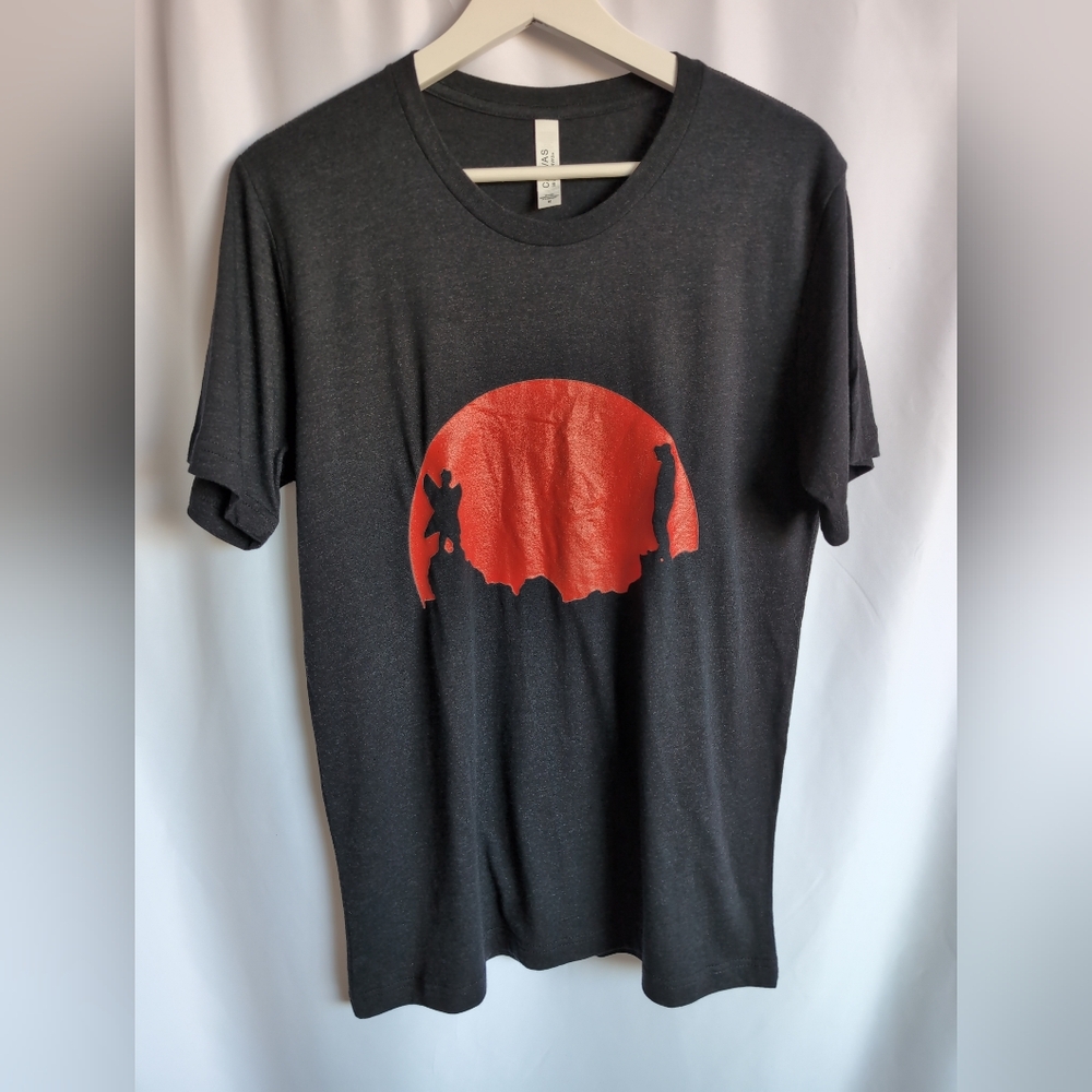 The Exorcist Bella + Canvas Graphic Men's Black Charcoal Medium T-Shirt